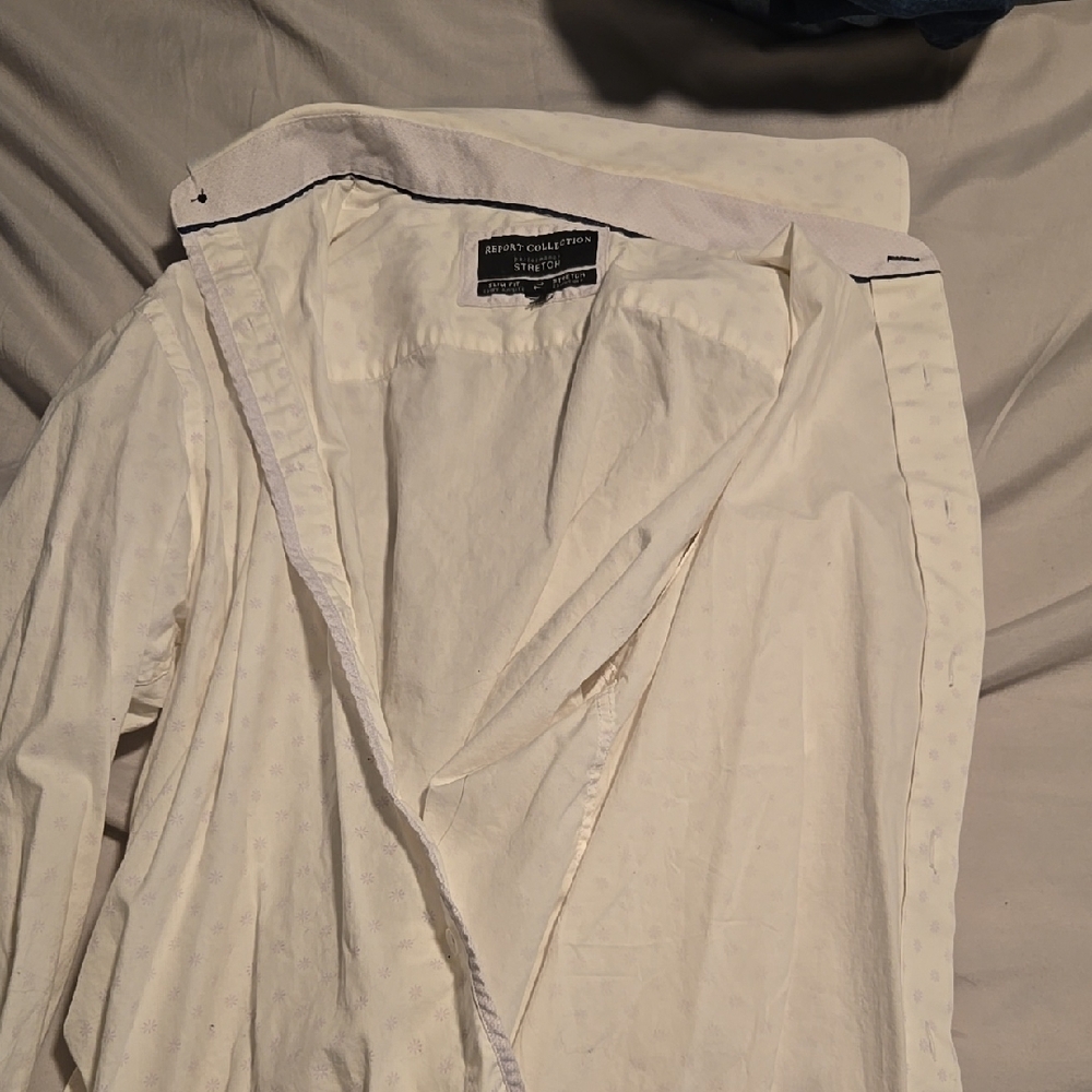 White Button-Up Shirt - Picture 2 of 2